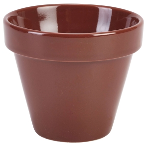 Genware Porcelain Plant Pot 11.5 x 9.5cm/4.5 x 3.75
