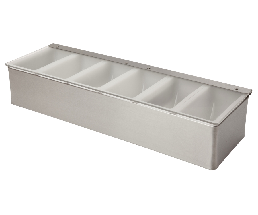 Beaumont 6 Part Stainless Steel Condiment Holder
