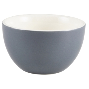 Genware Porcelain Grey Sugar Bowl 17.5cl/6oz(Pack of 6)