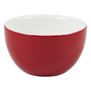 Genware Porcelain Red Sugar Bowl 17.5cl/6oz(Pack of 6)