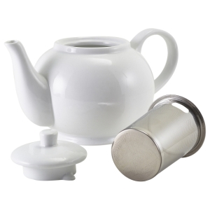 GenWare Porcelain Teapot with Infuser 85cl/30oz(Pack of 6)