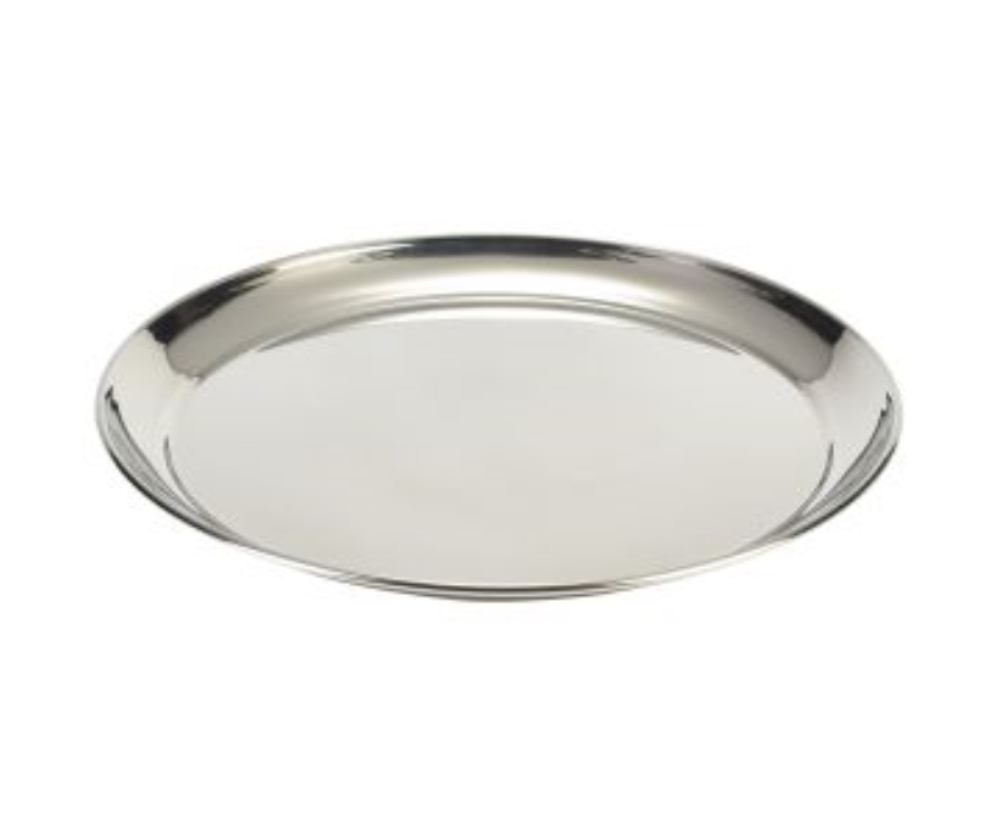 Genware Stainless Steel. Round Tray 16