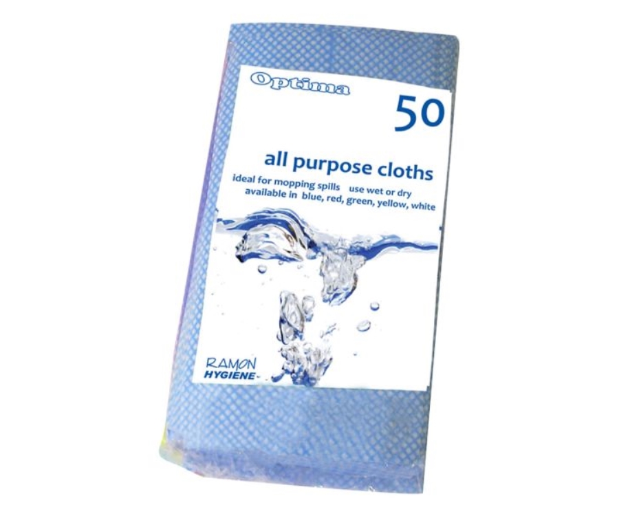 Genware All Purpose Cloth Blue (50Pcs)