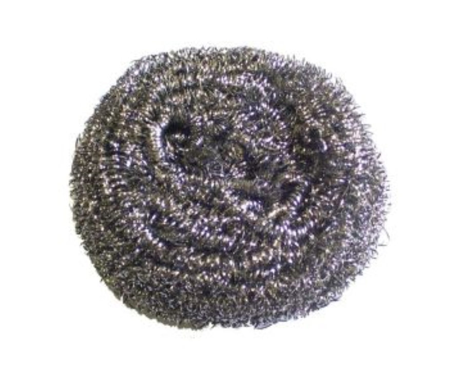 Genware Stainless Steel Sponge Scourer (10Pcs)
