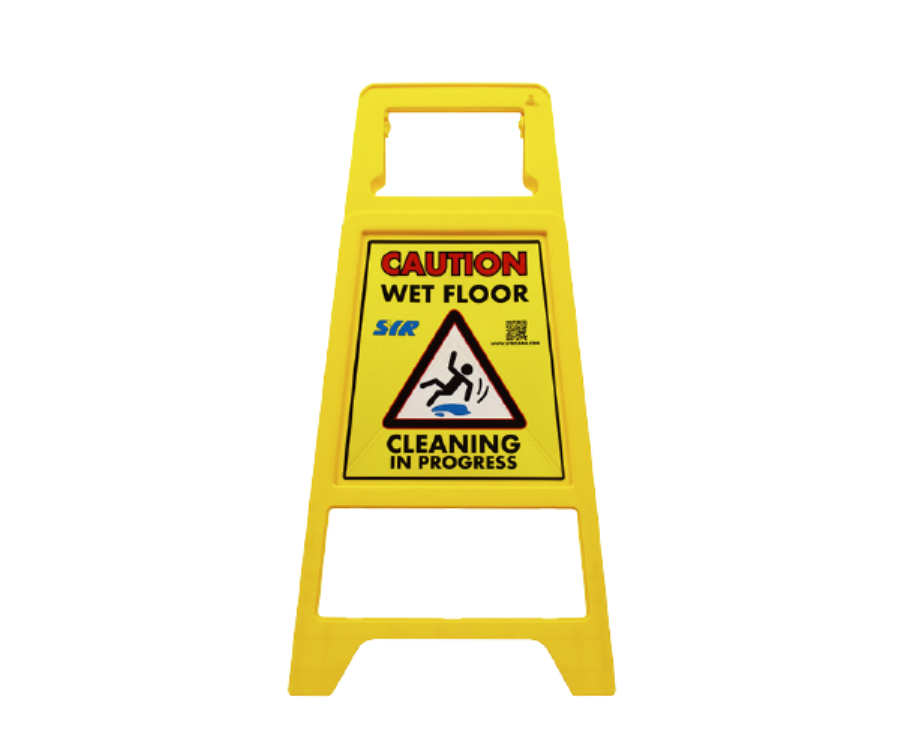 SYR Cleaning in Progress/Caution Wet Floor Sign