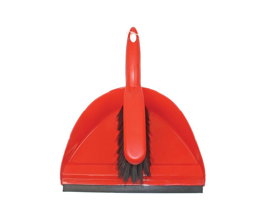 SYR Dustpan & Brush Set Red
