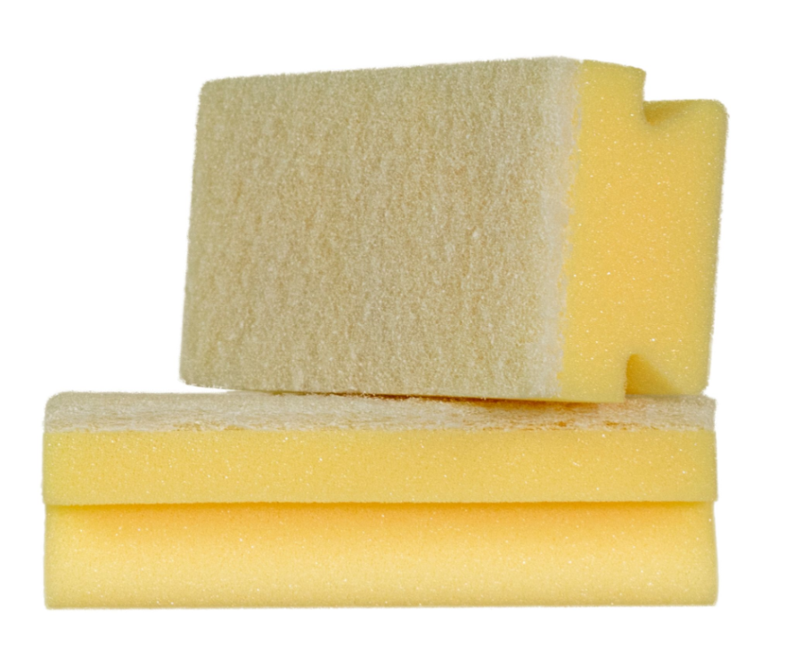 SYR White NonAbrasive Sponge With Grip(Pack of 60)