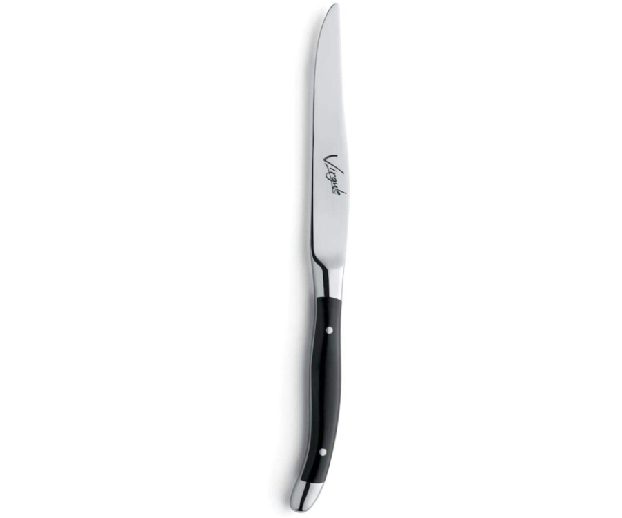 Amefa Virgule Black Handle Steak Knife (Pack of 12)