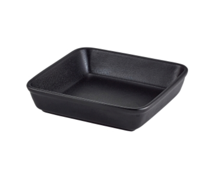 Genware Forge Buffet Stoneware Square Roaster 16cm(Pack of 4)