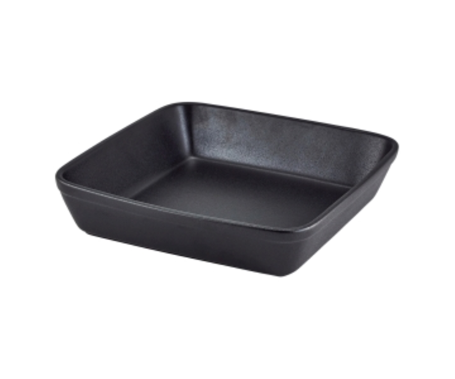 Genware Forge Buffet Stoneware Square Roaster 23cm(Pack of 4)