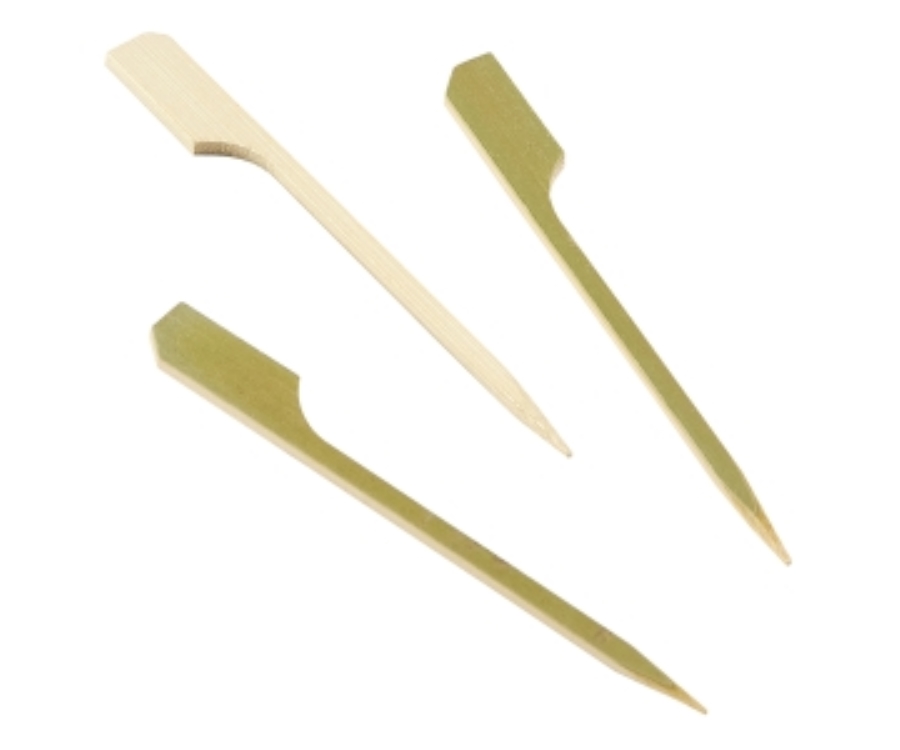 Genware Bamboo Gun Shaped Paddle Skewers 9cm/3.5