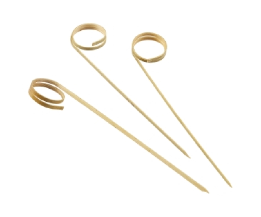 Genware Bamboo Ring Skewers 12cm/4.75