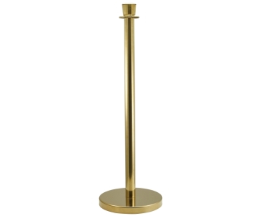 Genware Brass Plated Barrier Post(Pack of 2)