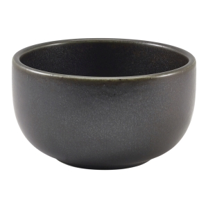 Genware Terra Porcelain Black Round Bowl 12.5cm(Pack of 6)