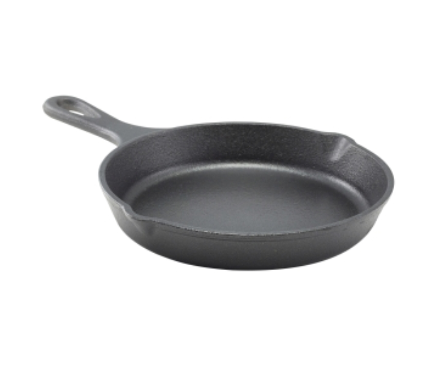 Genware Cast Iron Frypan 20 x 3.4cm(Pack of 6)