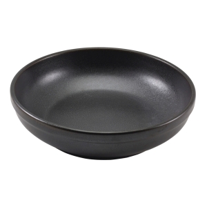 Genware Terra Porcelain Black Coupe Bowl 23cm(Pack of 6)