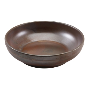 Genware Terra Porcelain Rustic Copper Coupe Bowl 20cm(Pack of 6)