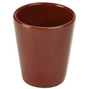 Genware Terra Stoneware Rustic Red Conical Cup 10cm(Pack of 6)