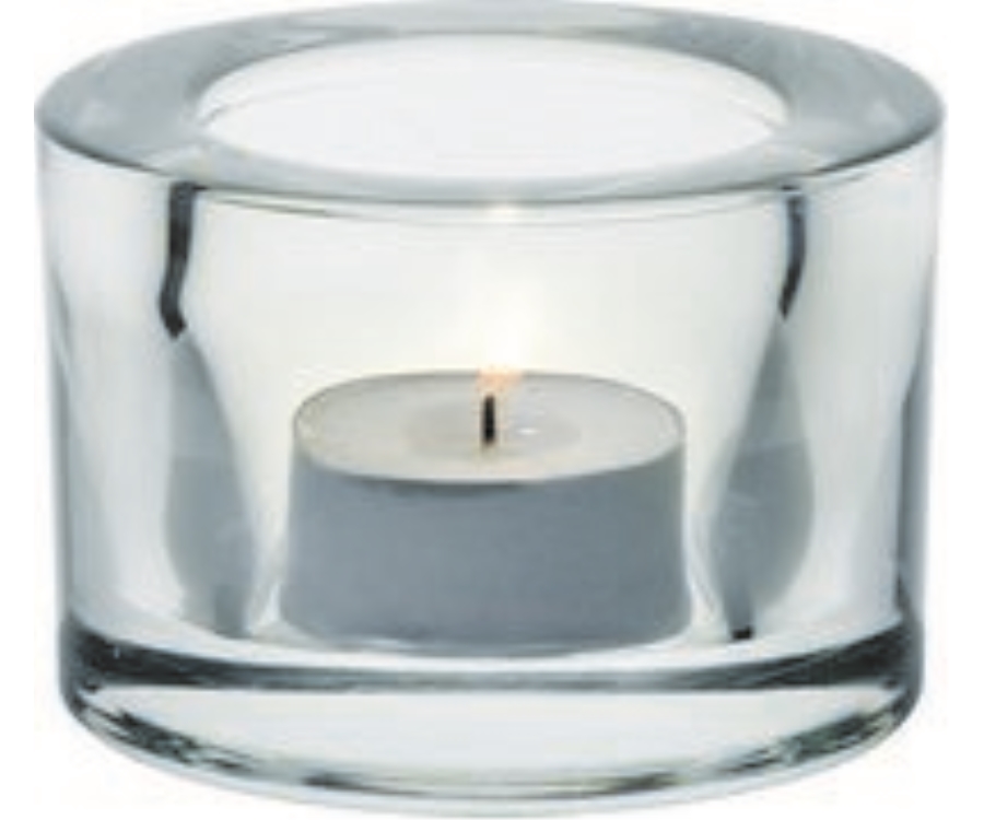 Utopia Chunky Tealight Holder Clear (Pack of 12)