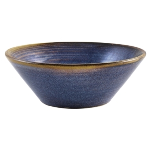 Genware Terra Porcelain Aqua Blue Conical Bowl 14cm(Pack of 6)