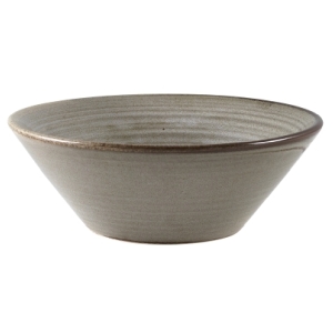 Genware Terra Porcelain Grey Conical Bowl 14cm(Pack of 6)