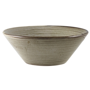 Genware Terra Porcelain Grey Conical Bowl 16cm(Pack of 6)