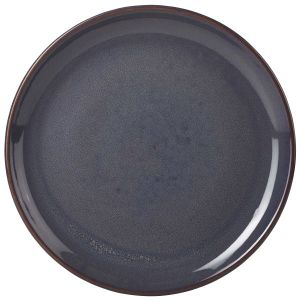Genware Terra Stoneware Rustic Blue Coupe Plate 19cm(Pack of 6)