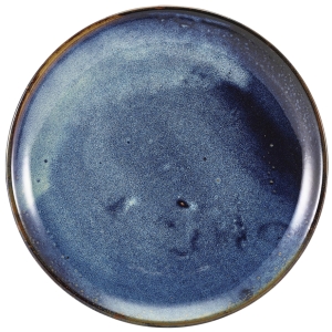 Genware Terra Porcelain Aqua Blue Coupe Plate 30.5cm(Pack of 6)
