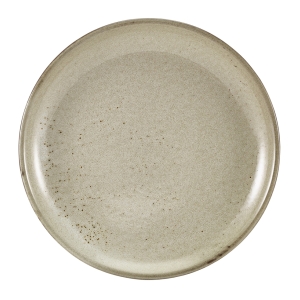 Genware Terra Porcelain Grey Coupe Plate 24cm(Pack of 6)
