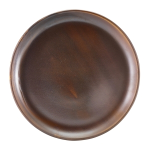 Genware Terra Porcelain Rustic Copper Coupe Plate 27.5cm(Pack of 6)