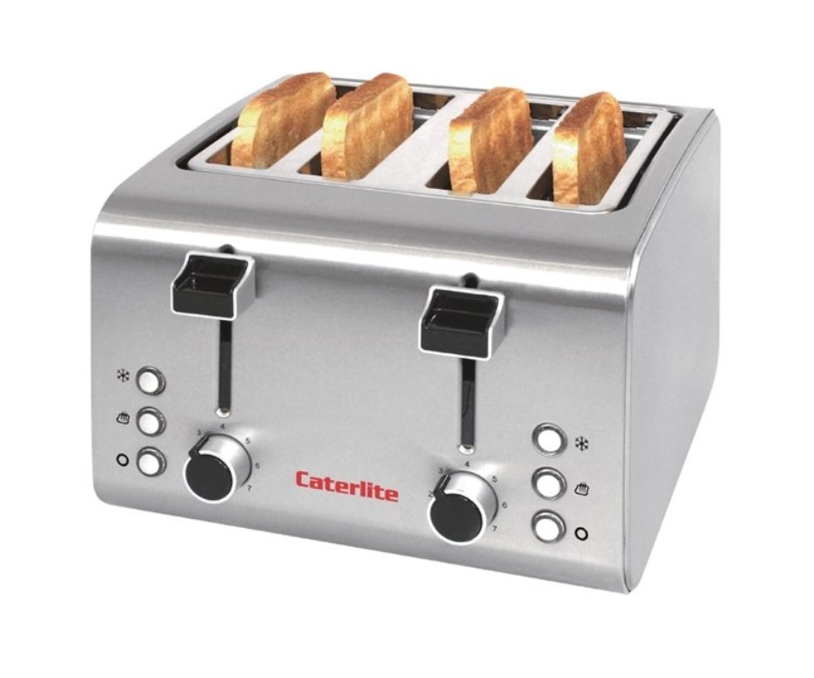 Caterlite 4 Slot Stainless Steel Toaster