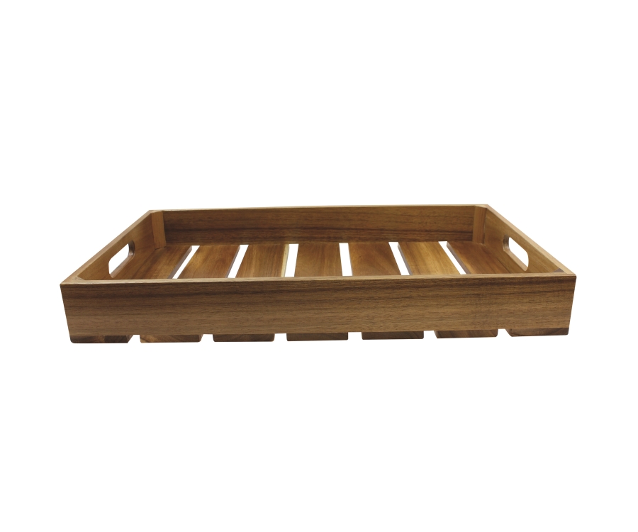 TableCraft Gastronorm 1:1 Wood Crate, Acacia(53x32.5x7cm)
