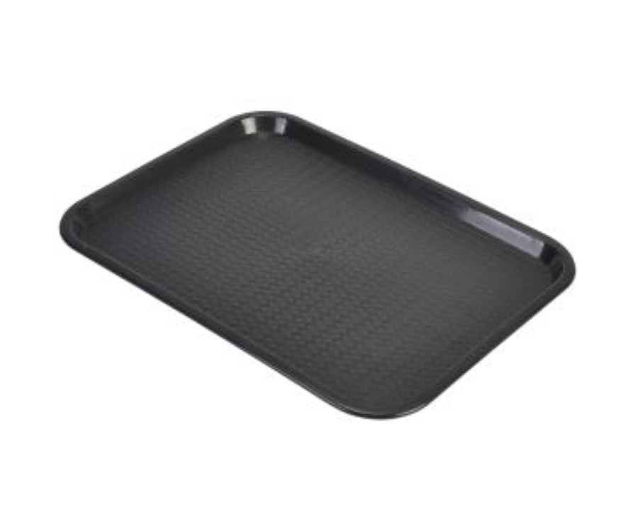 Genware Fast Food Tray Black Large