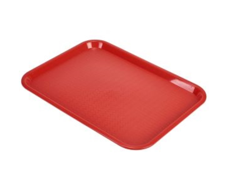 Genware Fast Food Tray Red Large