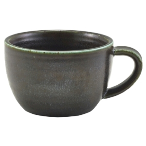 Genware Terra Porcelain Black Coffee Cup 28.5cl/10oz(Pack of 6)