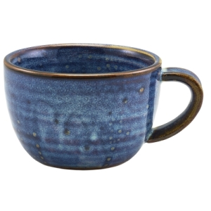 Genware Terra Porcelain Aqua Blue Coffee Cup 28.5cl/10oz(Pack of 6)