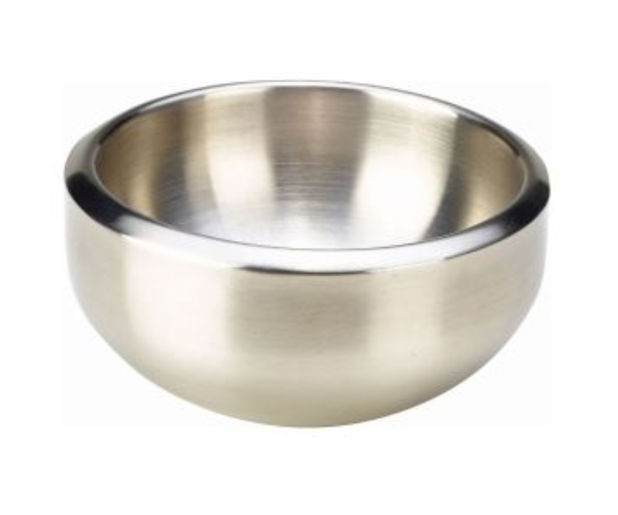 Genware Stainless Steel Double Walled Dual Angle Bowl