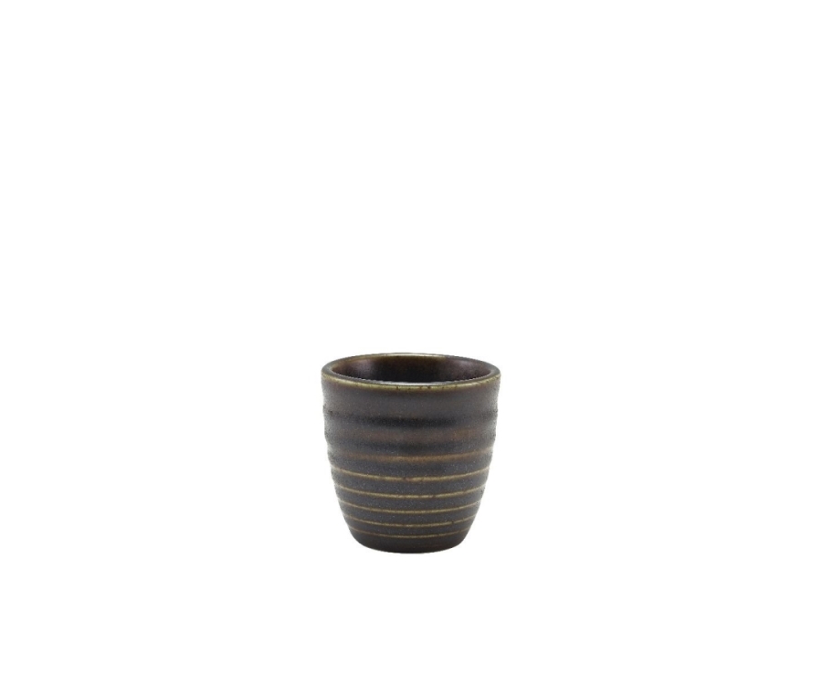 Genware Terra Porcelain Black Dip Pot 8.5cl/3oz(Pack of 12)