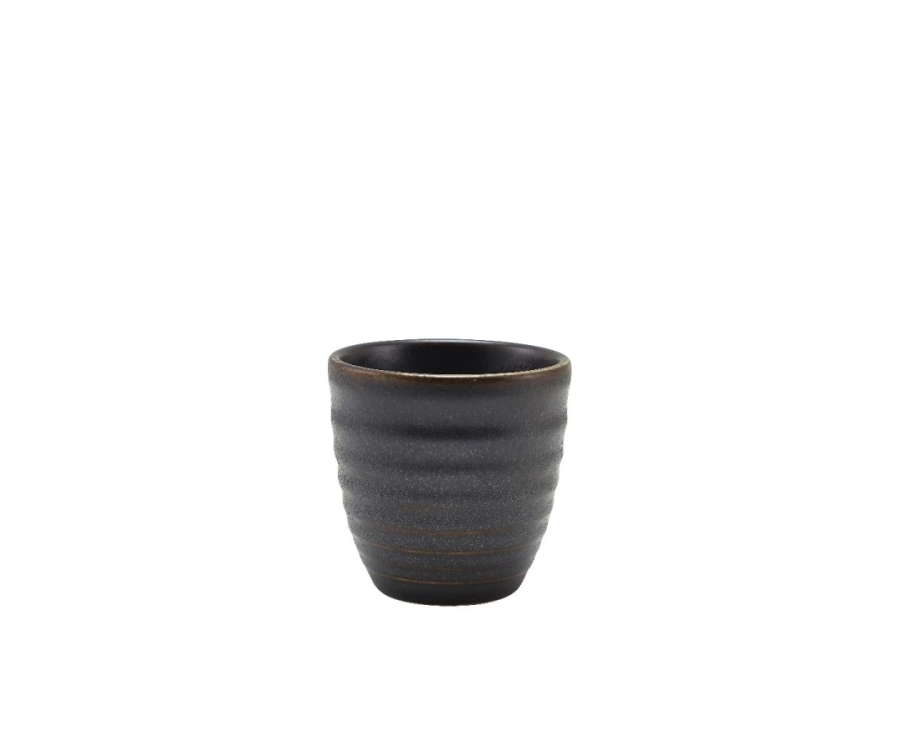 Genware Terra Porcelain Black Dip Pot 16cl/5.6oz(Pack of 12)