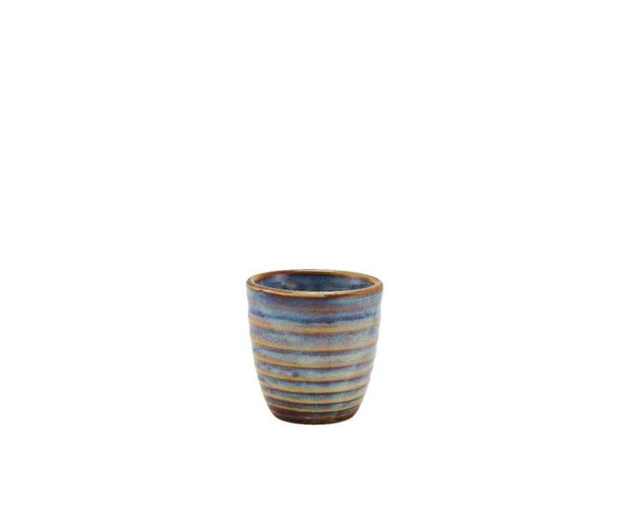 Genware Terra Porcelain Aqua Blue Dip Pot 8.5cl/3oz(Pack of 12)