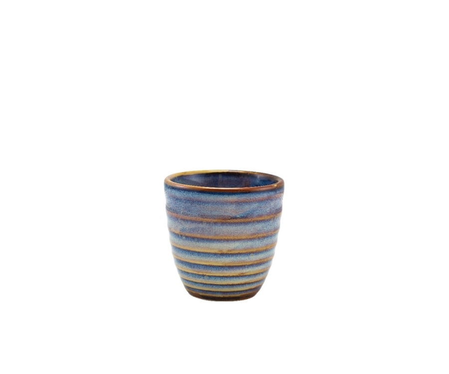 Genware Terra Porcelain Aqua Blue Dip Pot 16cl/5.6oz(Pack of 12)