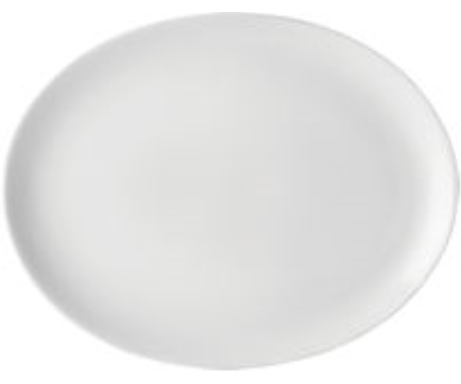 Utopia Pure White Oval Plate 12