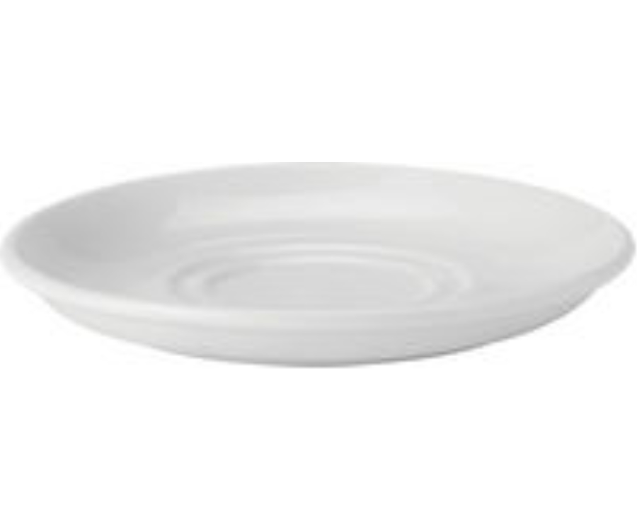 Utopia Pure White Double Well Saucer 6