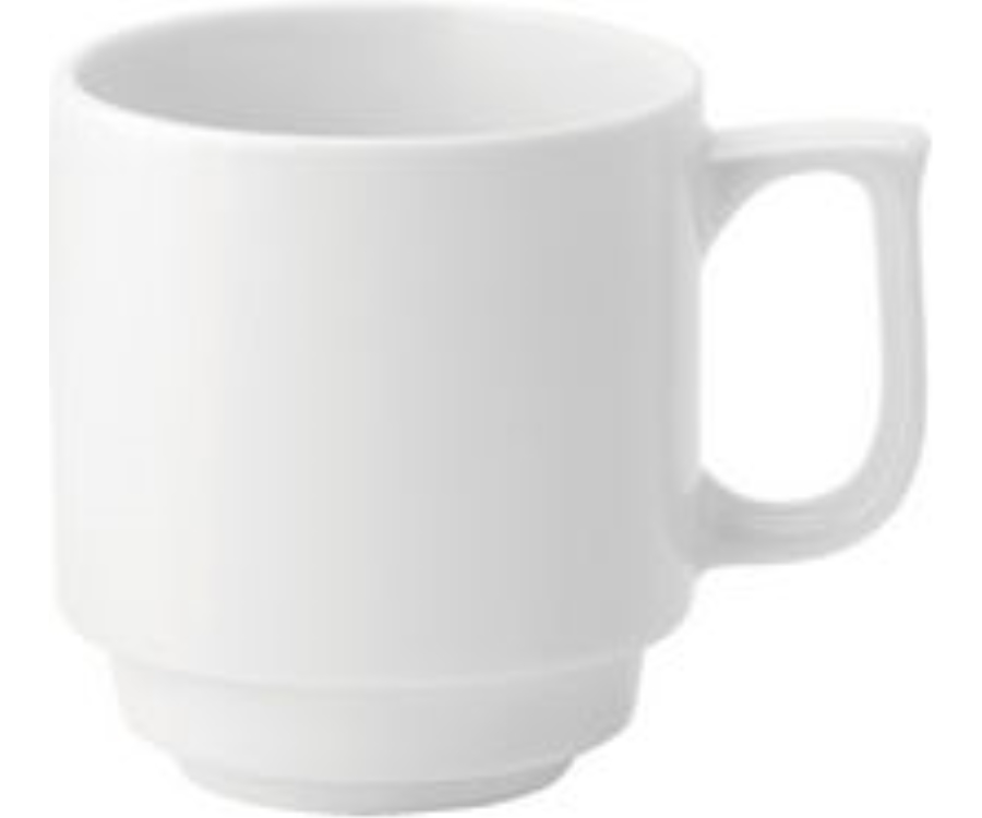 Utopia Pure White Stacking Mug 10oz (28cl) (Pack of 36)