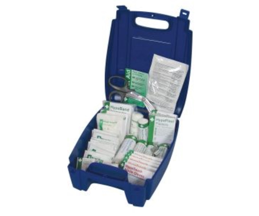 Genware BSI Catering First Aid Kit Medium (Blue Box)