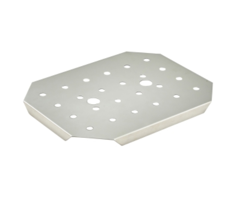Genware Stainless Steel 1/2 Size Drainer Plate