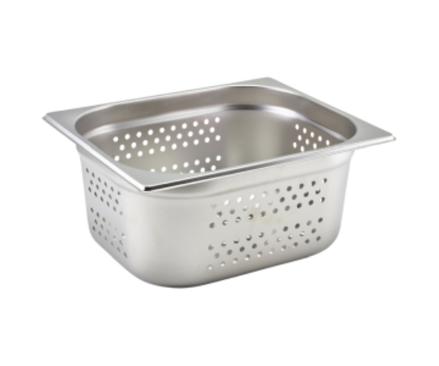 GenWare Perforated Stainless Steel Gastronorm Pan 1/2 - 150mm Deep