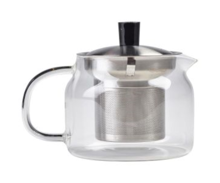 Genware Glass Teapot with Infuser 47cl/16.5oz