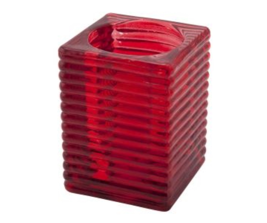 Genware 'Highlight' Candle Holder Red (6Pcs)