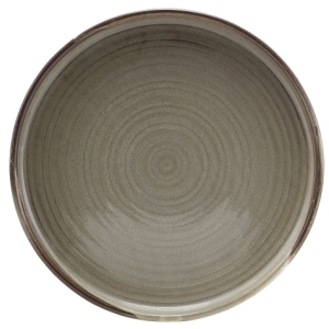 Genware Terra Porcelain Grey Low Presentation Plate 21cm(Pack of 6)